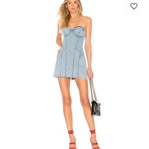 GRLFRND denim dress, size S (0-2)